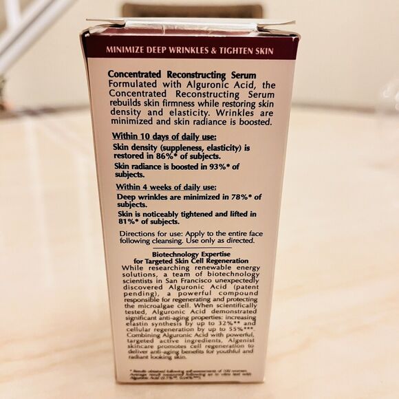 Algenist Concentrated Reconstructing Serum 1 fl oz/30ml New In Box - Picture 6 of 8